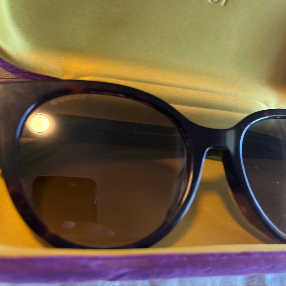 Authentic Gucci Sunglasses GG0702SKN 003 Green And Red Tortoise 54-19-145 - Picture 4 of 16